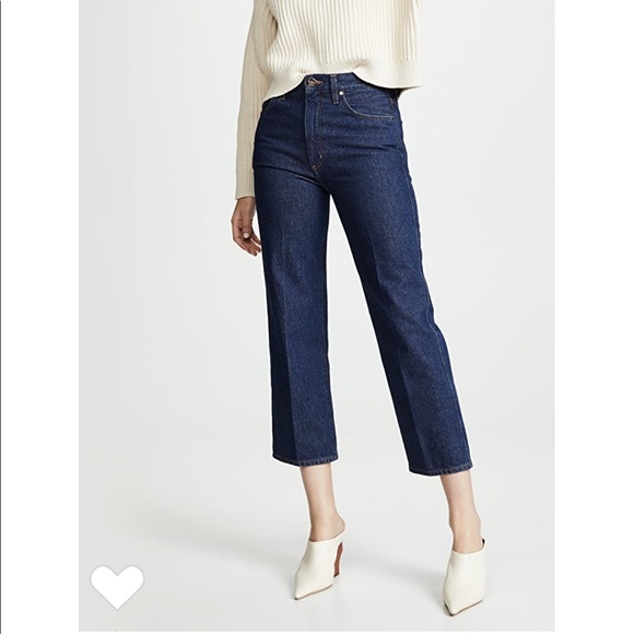 NWT GOLDSIGN The A Jean High Rise Denim Burn 24 - Picture 2 of 12